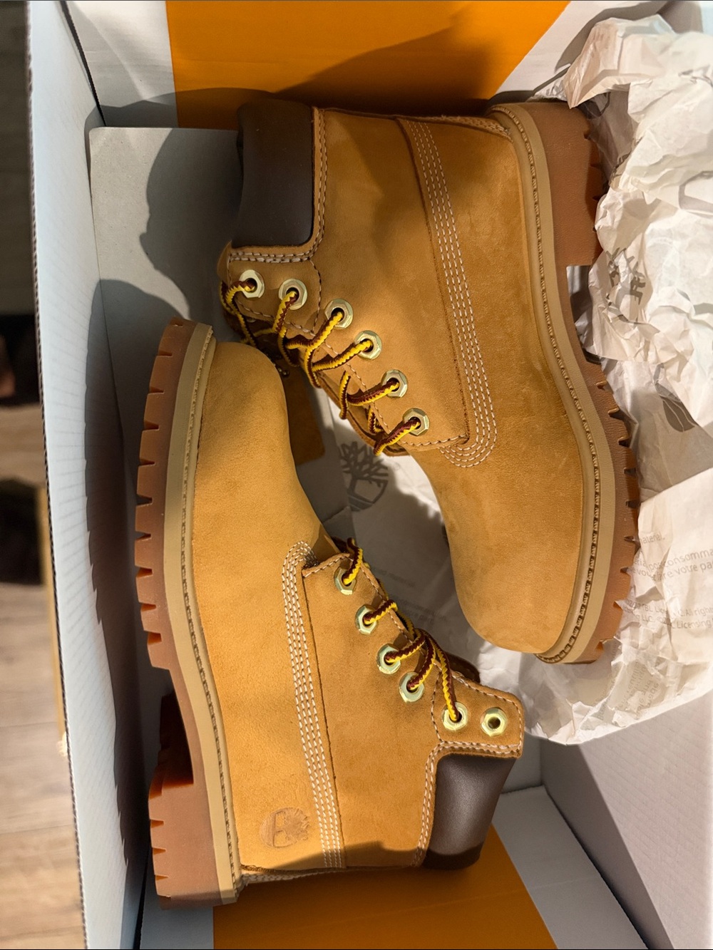 Timberland Wheat/Tan Kids' Lace-Up Boots